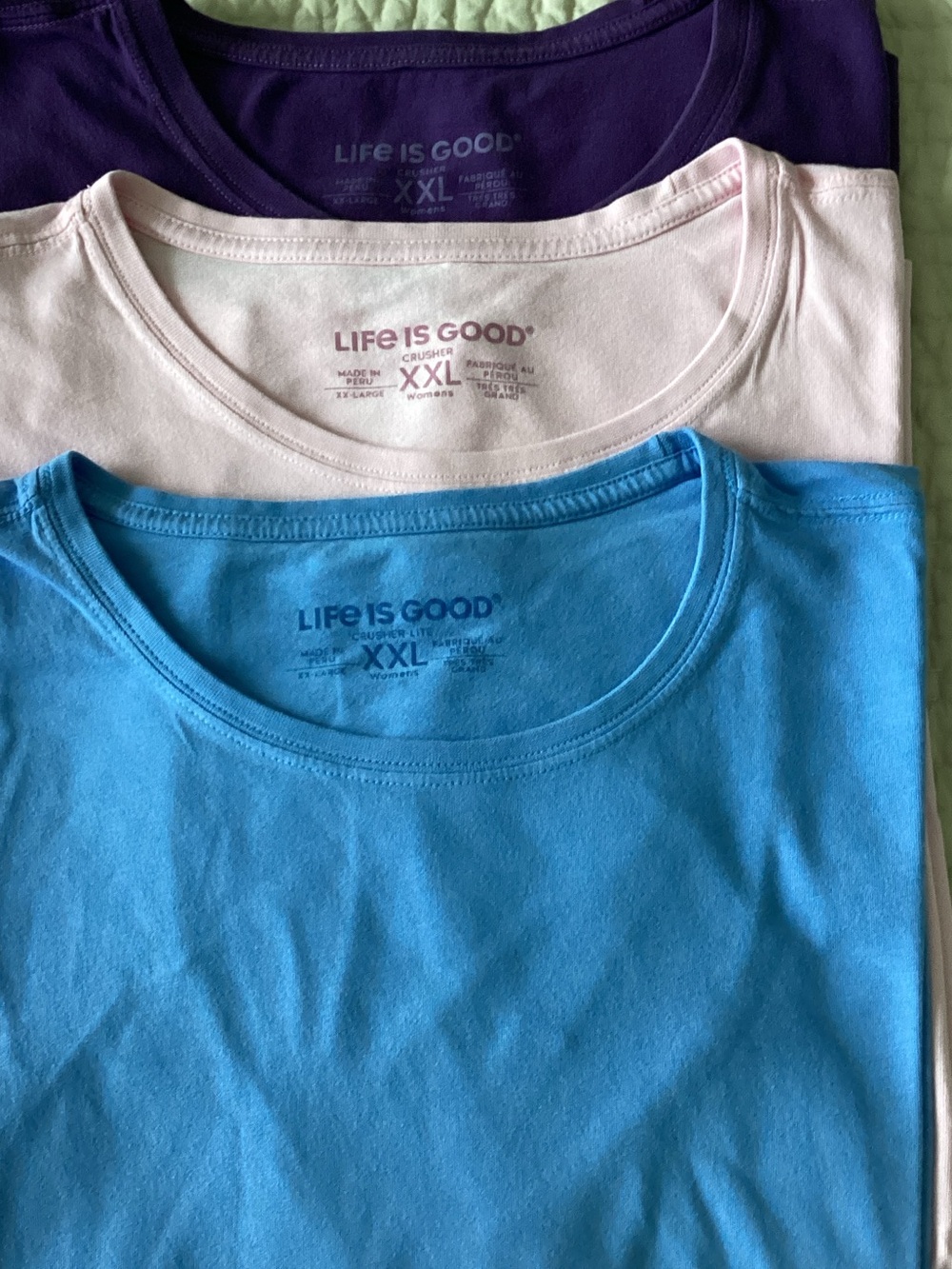 3 Life Is Good T-Shirts XXL